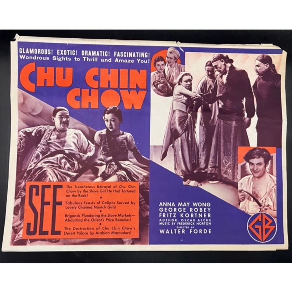 1934 Chu Chin Chow Anna May Wong Movie Herald, Piccadilly, Thief of Bagdad